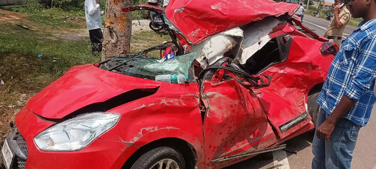 ಕೋಲಾರ ಜಿಲ್ಲೆಯಲ್ಲಿ ಒಂದೇ ದಿನ ಎರಡು ಭೀಕರ ರಸ್ತೆ ಅಪಘಾತ: ಐವರ ಸಾವು