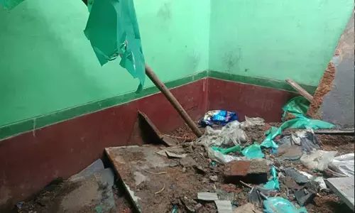 ವಿಜಯನಗರ | ಮನೆಗೊಡೆ ಕುಸಿತ : ಮಹಿಳೆಗೆ ಗಾಯ