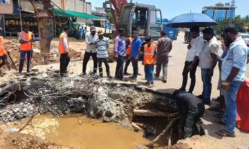 ಭಟ್ಕಳ: ಶಂಸುದ್ದೀನ್ ಸರ್ಕಲ್‌ನಲ್ಲಿ ಮಳೆನೀರು ಸಮಸ್ಯೆಗೆ ಪರಿಹಾರ; ಜನರ ದೀರ್ಘಕಾಲದ ಹೋರಾಟಕ್ಕೆ ಫಲ