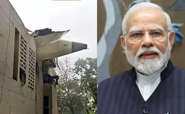 ವಿಮಾನ ದುರಂತ ನನ್ನನ್ನು ದಿಗ್ಭ್ರಮೆಗೊಳಿಸಿದೆ: ಅಹ್ಮದಾಬಾದ್‌ನಲ್ಲಿ ವಿಮಾನ ಪತನಕ್ಕೆ ದುಃಖ ವ್ಯಕ್ತಪಡಿಸಿದ ಪ್ರಧಾನಿ ಮೋದಿ