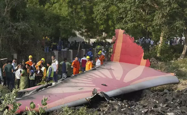 ಅಹ್ಮದಾಬಾದ್ ವಿಮಾನ ಅಪಘಾತ | ತನಿಖೆಗೆ ನೆರವಾಗಲು ಭಾರತಕ್ಕೆ ಅಮೆರಿಕದ ಎನ್‌ ಟಿ ಎಸ್‌ ಬಿ ತಂಡ