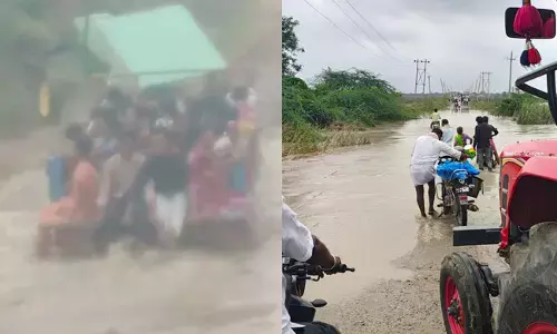 ಮಸ್ಕಿ | ಹಳ್ಳದಲ್ಲಿ ಸಿಕ್ಕಿಕೊಂಡ ಟ್ರ್ಯಾಕ್ಟರ್ : 15 ಮಂದಿಯ ರಕ್ಷಣೆ