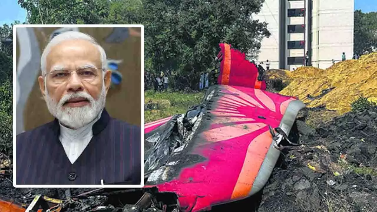 ವಿಮಾನ ದುರಂತದಲ್ಲಿ 260 ಮಂದಿ ಮೃತ್ಯು; ಇಂದು ಪ್ರಧಾನಿ ಮೋದಿ ಭೇಟಿ