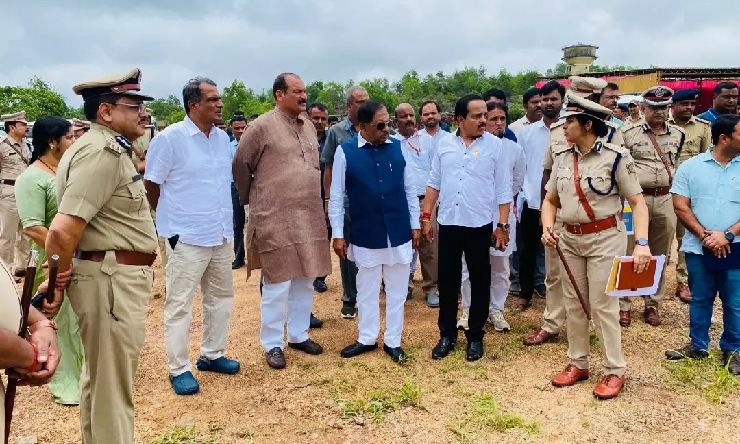 ಮುಡಿಪು: ನೂತನ ಕಾರಾಗೃಹ ನಿರ್ಮಾಣ ಪ್ರದೇಶಕ್ಕೆ ಗೃಹ ಸಚಿವರ ಭೇಟಿ; ಪರಿಶೀಲನೆ