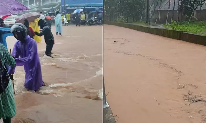 ಮಂಗಳೂರು| ಭಾರೀ ಮಳೆಗೆ ಪಂಪ್‌ವೆಲ್, ಪಡೀಲ್ ಸೇತುವೆ ಜಲಾವೃತ