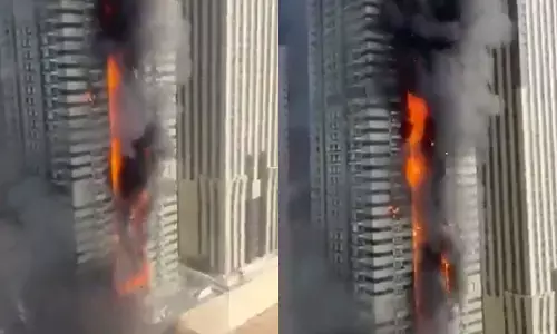 ದುಬೈ | 67 ಅಂತಸ್ತಿನ ಟೈಗರ್ ಟವರ್ ನಲ್ಲಿ ಬೆಂಕಿ ಆಕಸ್ಮಿಕ