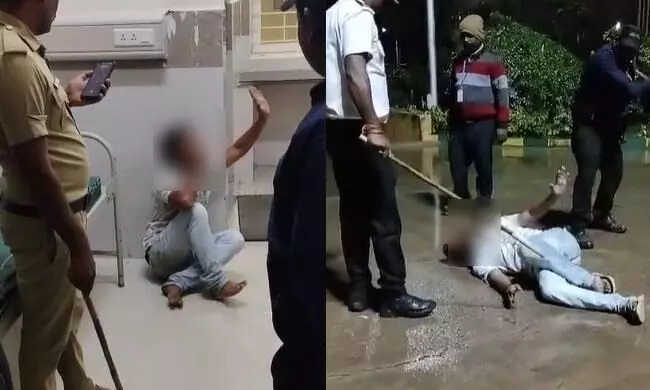 ಹಾಸನ | ಆಸ್ಪತ್ರೆಯಲ್ಲಿ ಕಳ್ಳತನ ಆರೋಪ : ಯುವಕನಿಗೆ ಥಳಿಸಿದ ಸೆಕ್ಯೂರಿಟಿ ಗಾರ್ಡ್‌, ಕಾನ್ಸ್‌ಟೇಬಲ್‌