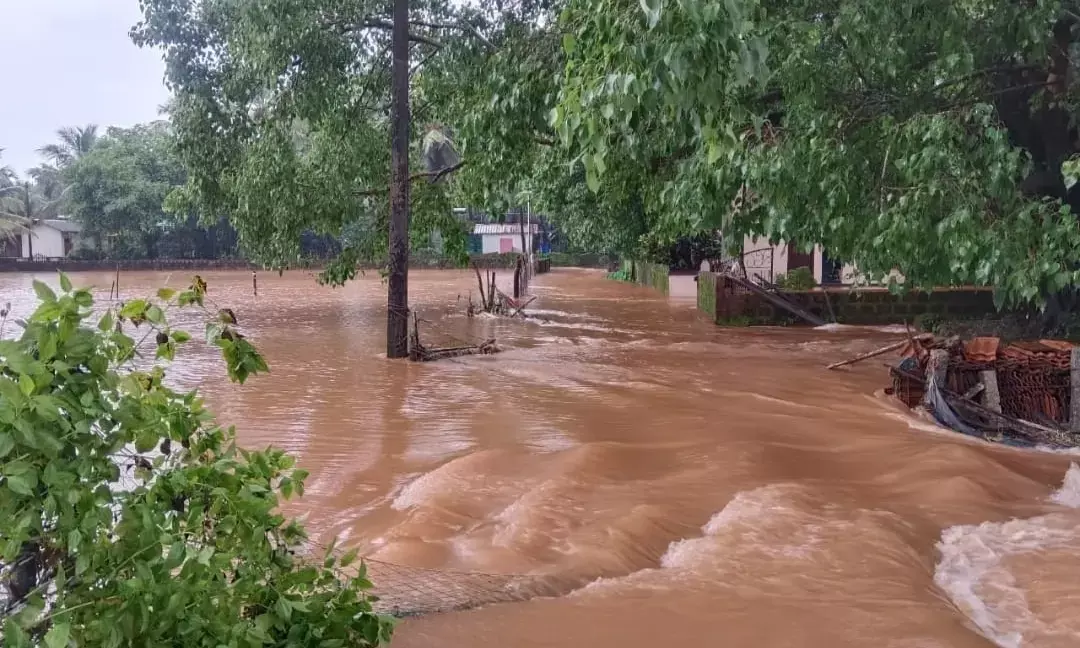 ಬೈಂದೂರು: ಕೋರ್ಟ್ ಆವರಣ, ಕೊಲ್ಲೂರು ಜಲಾವೃತ