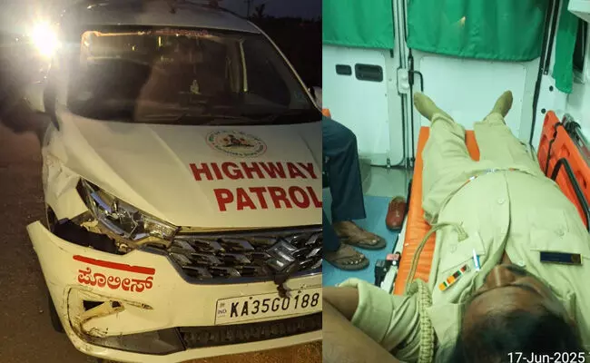 ಕೊಪ್ಪಳ | ಸಚಿವ ತಂಗಡಗಿ ಅವರ ಬೆಂಗಾವಲು ವಾಹನ ಅಪಘಾತ