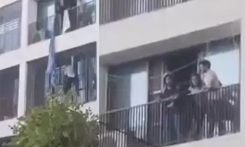 ಅಪಘಾತದ ನಂತರ ಉರಿಯುತ್ತಿರುವ ಏರ್ ಇಂಡಿಯಾ ವಿಮಾನದಿಂದ ತಪ್ಪಿಸಿಕೊಳ್ಳಲು ಕಟ್ಟಡದಿಂದ ಹಾರಿದ ವಿದ್ಯಾರ್ಥಿಗಳು!