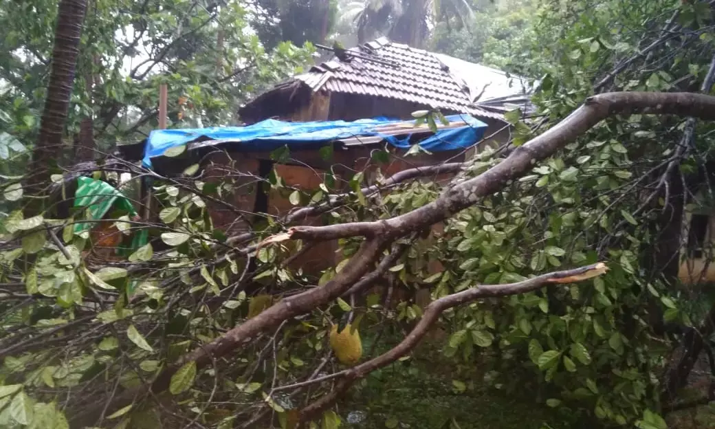ಉಡುಪಿ ಜಿಲ್ಲೆಯಲ್ಲಿ ಬಿರುಸು ಕಳೆದುಕೊಂಡ ಮಳೆ; ನೆರೆ ನೀರು ನುಗ್ಗಿ ದಿನಸಿ ವಸ್ತುಗಳಿಗೆ ಹಾನಿ