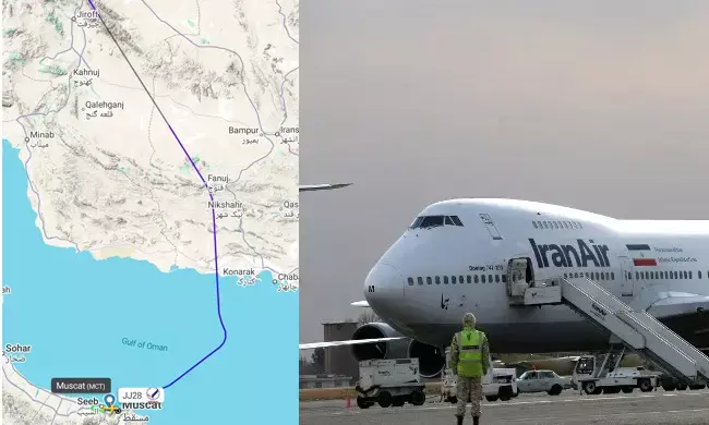 ಒಮಾನ್ ನಲ್ಲಿ ಇಳಿದ ಇರಾನ್ ಸರ್ಕಾರದ ವಿಮಾನಗಳು: Flight-tracking data ವರದಿ