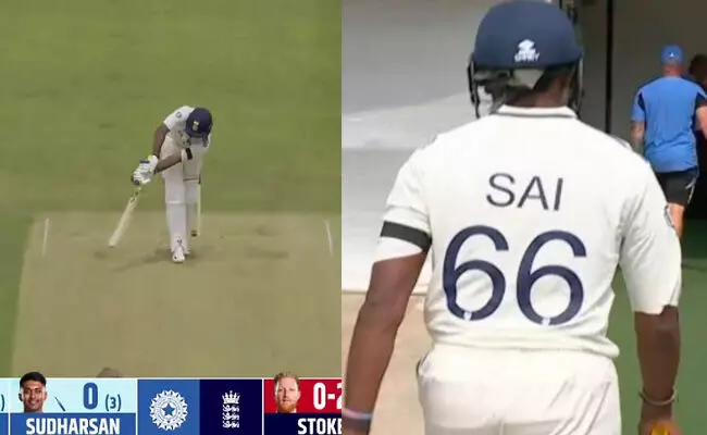 ಚೊಚ್ಚಲ ಪಂದ್ಯದಲ್ಲಿ ಶೂನ್ಯಕ್ಕೆ ಔಟಾದ ಸಾಯಿ ಸುದರ್ಶನ್ ಚೊಚ್ಚಲ ಪಂದ್ಯದಲ್ಲಿ ಶೂನ್ಯಕ್ಕೆ ಔಟಾದ ಸಾಯಿ ಸುದರ್ಶನ್