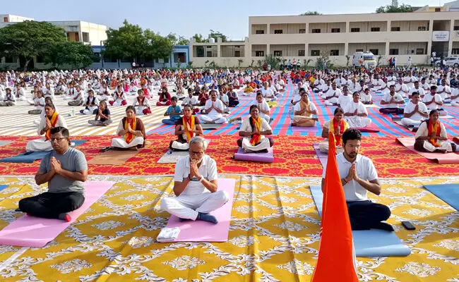 ಯಾದಗಿರಿ | ಯೋಗ, ಧ್ಯಾನಕ್ಕೆ ಭಾರತವೇ ಮೂಲ : ಶಾಸಕ ಚೆನ್ನಾರೆಡ್ಡಿ ಪಾಟೀಲ್