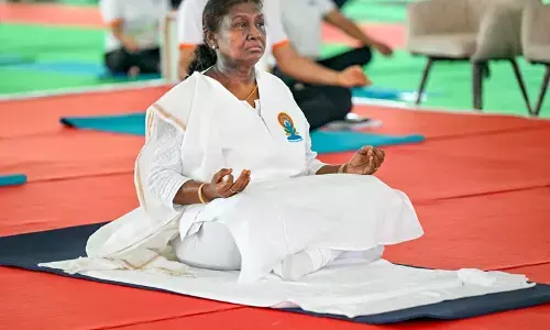 ದೇಶಾದ್ಯಂತ ವಿಶ್ವ ಯೋಗ ದಿನ ಆಚರಣೆ; ಚಿತ್ರಗಳಲ್ಲಿ ನೋಡಿ...