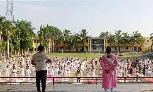 ಅಫಜಲಪುರ | ಮಹಾಂತೇಶ್ವರ ಶಿಕ್ಷಣ ಸಂಸ್ಥೆಯಲ್ಲಿ ಯೋಗ ದಿನಾಚರಣೆ