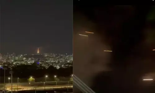 ಇರಾನ್ ಬ್ಯಾಲಿಸ್ಟಿಕ್ ಕ್ಷಿಪಣಿ ದಾಳಿ: ಟೆಲ್‍ಅವೀವ್‍ನಲ್ಲಿ ವ್ಯಾಪಕ ಹಾನಿ