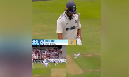 8 ವರ್ಷಗಳ ನಂತರ ಆಡಿದ ಮೊದಲ ಟೆಸ್ಟ್ ಪಂದ್ಯದಲ್ಲಿ ಶೂನ್ಯ ಸಂಪಾದಿಸಿದ ಕರುಣ್ ನಾಯರ್