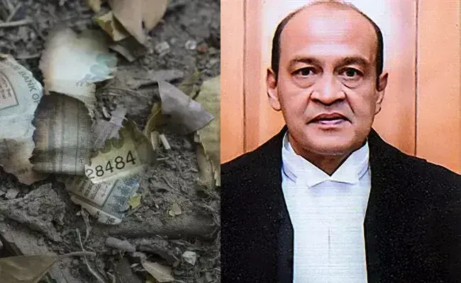 ನ್ಯಾಯಮೂರ್ತಿ ವರ್ಮಾ ನಿವಾಸದ ಸುಟ್ಟ ನೋಟುಗಳ ಬಳಿ ಅಪರಿಚಿತ ವ್ಯಕ್ತಿ!