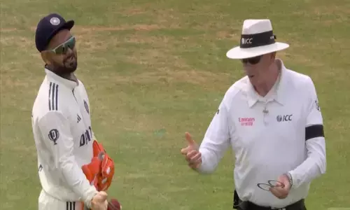 ಅಂಪೈರ್ ಮೇಲೆ ತಾಳ್ಮೆ ಕಳೆದುಕೊಂಡ ರಿಷಭ್ ಪಂತ್!