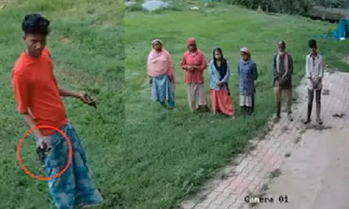 ಹಾಸನ: ಮೇಸ್ತ್ರಿಯಿಂದ ಕೂಲಿ ಕಾರ್ಮಿಕರಿಗೆ ಆಟಿಕೆ ಪಿಸ್ತೂಲಿನಿಂದ ಬೆದರಿಕೆ!