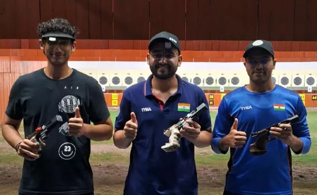 ರಾಷ್ಟ್ರೀಯ ಆಯ್ಕೆ ಟ್ರಯಲ್ಸ್ | ಅನಿಶ್, ಸಿಫ್ತ್ ಕೌರ್,ಉಮಾ ಮಹೇಶ್‌ ಗೆ ಗೆಲುವು