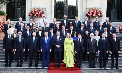 ಒತ್ತಡ ಹೇರಿದ ಟ್ರಂಪ್; 2035ರ ವೇಳೆಗೆ ರಕ್ಷಣಾ ವೆಚ್ಚವನ್ನು ವಾರ್ಷಿಕ ಶೇ. 5ಕ್ಕೆ ಏರಿಕೆ ಮಾಡಲು ನ್ಯಾಟೊ ಸಮ್ಮತಿ