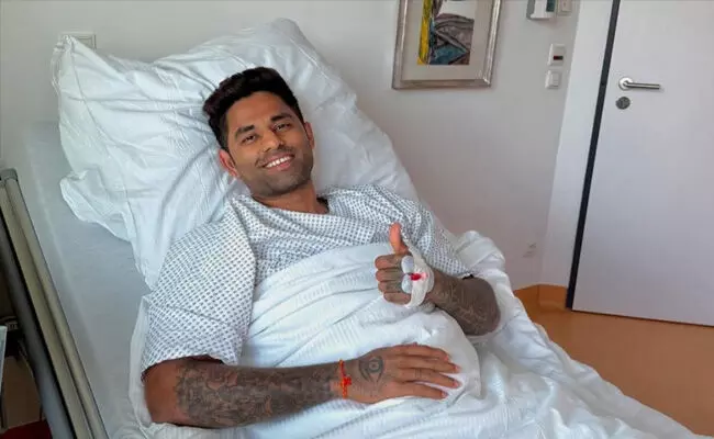 ಜರ್ಮನಿಯಲ್ಲಿ ಸ್ಪೋರ್ಟ್ಸ್ ಹರ್ನಿಯ ಶಸ್ತ್ರಚಿಕಿತ್ಸೆಗೆ ಒಳಗಾದ ಸೂರ್ಯಕುಮಾರ್ ಯಾದವ್