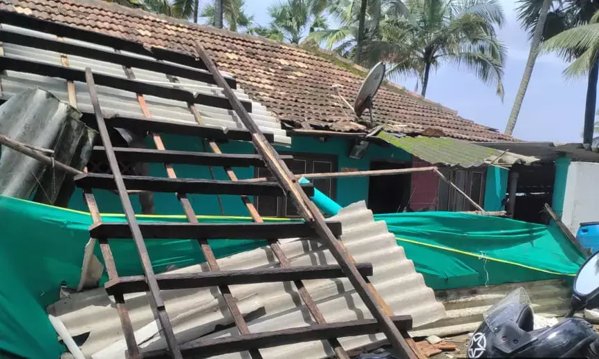 ಉಡುಪಿ ಜಿಲ್ಲೆಯಲ್ಲಿ ಮಳೆ, ಮೂರು ಮನೆಗೆ ಹಾನಿ