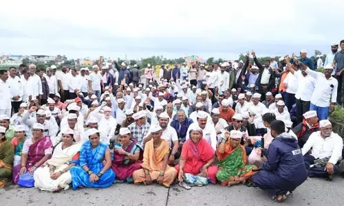 ಮಹಾರಾಷ್ಟ್ರ: ಶಕ್ತೀಪೀಠ ಎಕ್ಸ್ಪ್ರೆಸ್ ವೇ ಯೋಜನೆ; ಭೂಮಿ ಸಮೀಕ್ಷೆ ವಿರೋಧಿಸಿ ರೈತರ ಪ್ರತಿಭಟನೆ