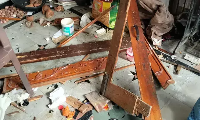 ರಾಯಚೂರು | ಮನ್ಸಲಾಪುರದಲ್ಲಿ ಗ್ಯಾಸ್‌ ಸಿಲಿಂಡರ್ ಸ್ಫೋಟ : ಅಪಾರ ನಷ್ಟ