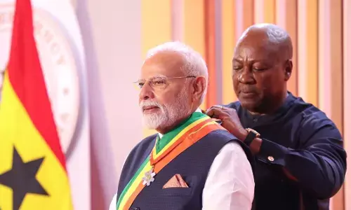 ಪ್ರಧಾನಿ ನರೇಂದ್ರ ಮೋದಿಗೆ ಘಾನಾಧ ಅತ್ಯುನ್ನತ ನಾಗರಿಕ ಗೌರವ ಪ್ರದಾನ