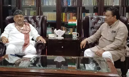 ಡಿಸಿಎಂ ಡಿ.ಕೆ.ಶಿವಕುಮಾರ್‌ರನ್ನು ಭೇಟಿ ಮಾಡಿದ ಎಂ.ಬಿ.ಪಾಟೀಲ್