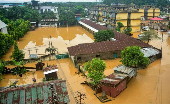 ನಾಗಾಲ್ಯಾಂಡ್‌: ಭಾರೀ ಮಳೆ, ನೆರೆ; ಮೂವರು ಮೃತ್ಯು, ವಿಮಾನ ಸಂಚಾರ ರದ್ದು