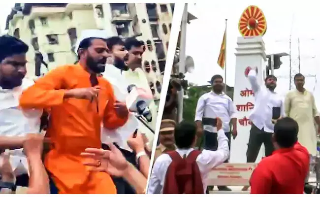 ರಾಜ್ ಠಾಕ್ರೆ ಪಕ್ಷದ ಕಾರ್ಯಕರ್ತರನ್ನು ವಶಕ್ಕೆ ಪಡೆದ ಪೊಲೀಸರು; ಸೂಚಿಸಿದ ಮಾರ್ಗದಲ್ಲಿ ರ‍್ಯಾಲಿ ನಡೆಸಲಿಲ್ಲ ಎಂದ ಸಿಎಂ ದೇವೇಂದ್ರ ಫಡ್ನವಿಸ್