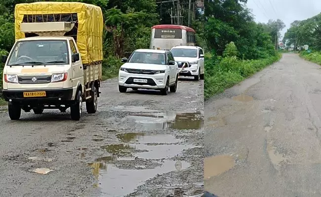 ಮಳೆಗಾಲದಲ್ಲಿ ಶಾಪಗ್ರಸ್ತವಾಗುತ್ತಿರುವ ಮಲೆನಾಡಿನ ರಸ್ತೆಗಳು