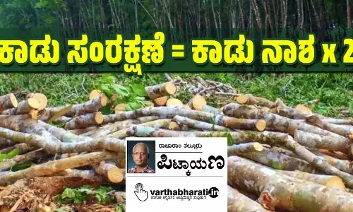 ಕಾಡು ಸಂರಕ್ಷಣೆ = ಕಾಡು ನಾಶ x 2