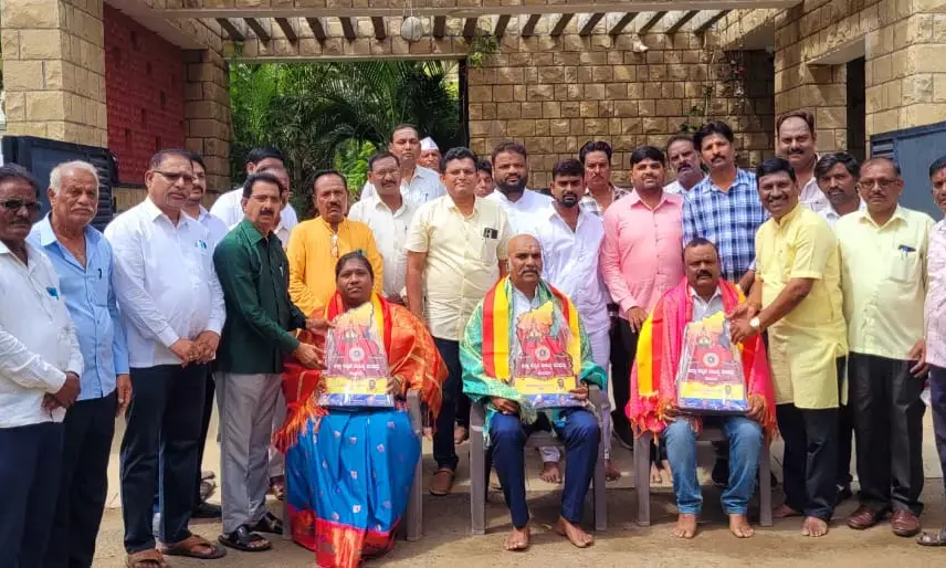 ಕಲಬುರಗಿ | ಯುವ ಸಾಹಿತ್ಯ ಸಮ್ಮೇಳನದ ಸ್ವಾಗತ ಸಮಿತಿ ಅಧ್ಯಕ್ಷ, ಕಾರ್ಯಾಧ್ಯಕ್ಷರಿಗೆ ಸತ್ಕಾರ