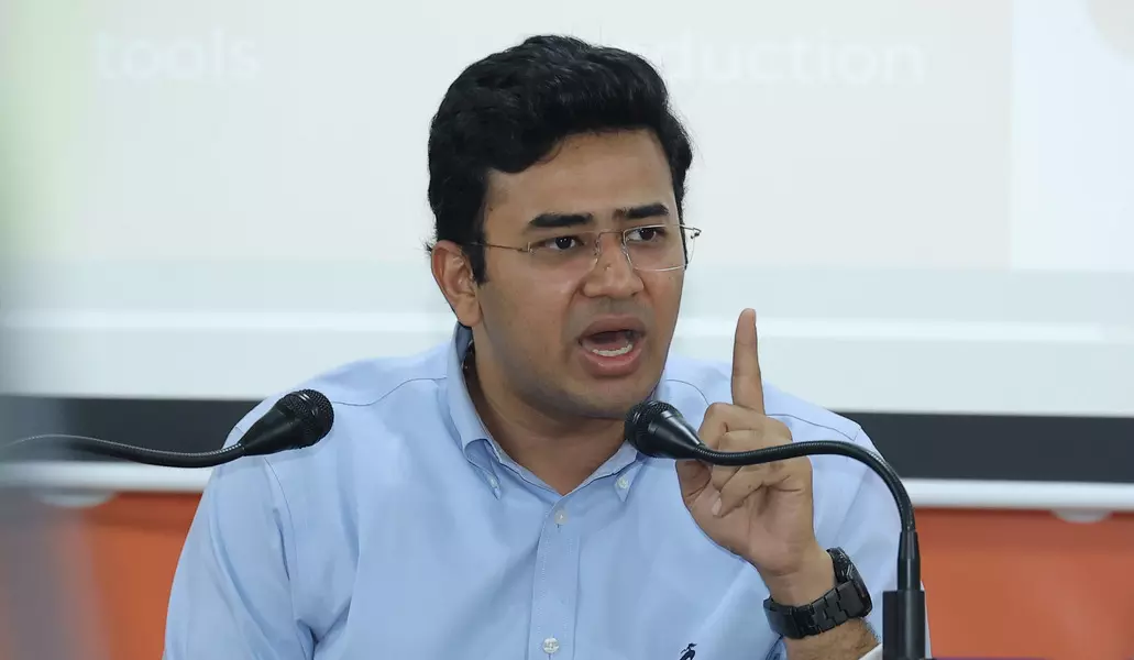 ‘ಟನೆಲ್ ರಸ್ತೆ’ ಯೋಜನೆ ವಿರೋಧಿಸಿ ಬಿಜೆಪಿಯಿಂದ ಹೋರಾಟ : ತೇಜಸ್ವಿ ಸೂರ್ಯ