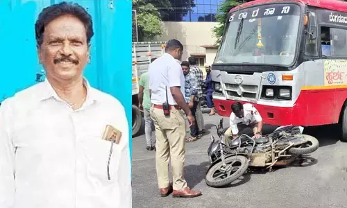 ಕೆಎಸ್ಸಾರ್ಟಿಸಿ ಬಸ್ ಢಿಕ್ಕಿ; ದಲಿತ ಸಂಘರ್ಷ ಸಮಿತಿ ಸಂಯೋಜಕ ಮೃತ್ಯು