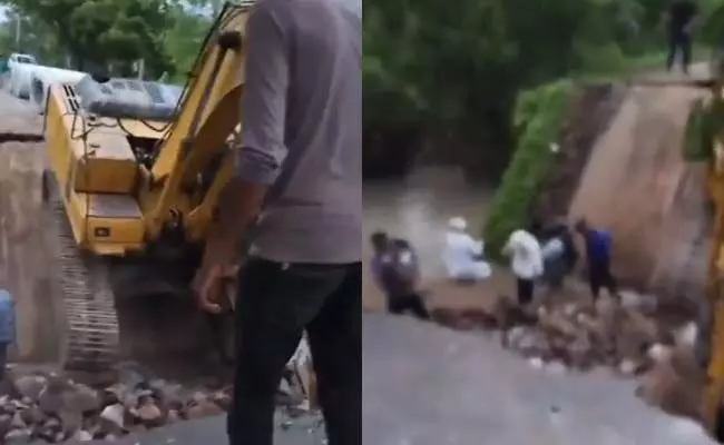 ಗುಜರಾತ್ | ತೆರವು ಕಾರ್ಯಾಚರಣೆ ವೇಳೆ ಕುಸಿದ ಸೇತುವೆ: ಹಲವರಿಗೆ ಗಾಯ