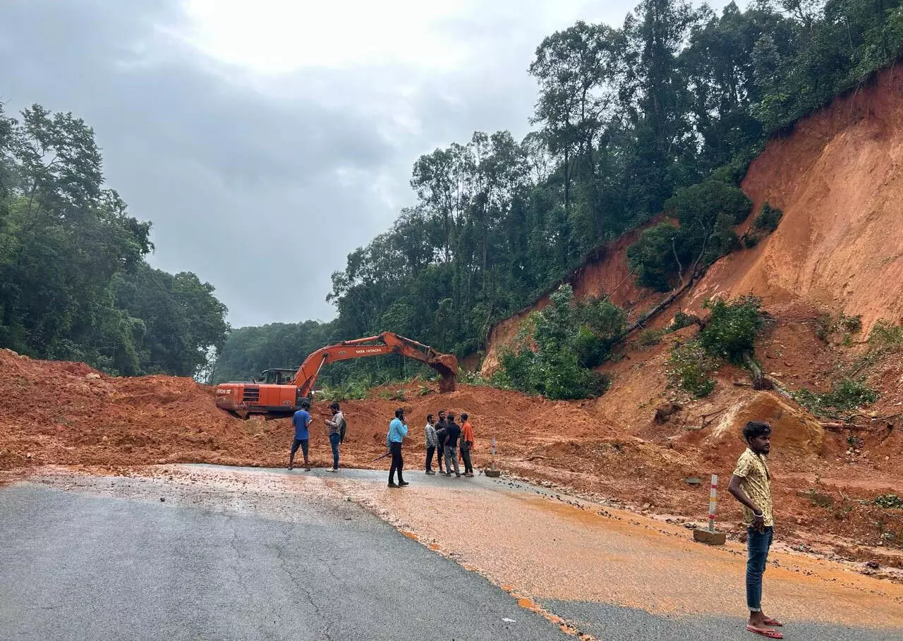 ಉಪ್ಪಿನಂಗಡಿ | ಮಣ್ಣಗುಂಡಿಯಲ್ಲಿ ರಸ್ತೆಗೆ ಗುಡ್ಡ ಕುಸಿತ: ಮಂಗಳೂರು-ಬೆಂಗಳೂರು ರಾ.ಹೆ. ಸಂಚಾರ ಸ್ಥಗಿತ