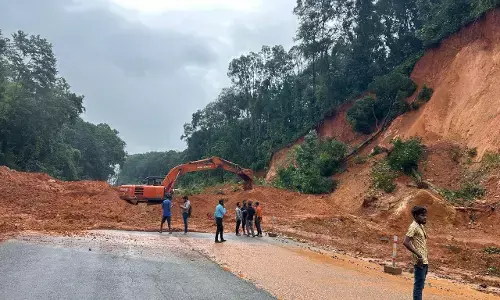 ಉಪ್ಪಿನಂಗಡಿ | ಮಣ್ಣಗುಂಡಿಯಲ್ಲಿ ರಸ್ತೆಗೆ ಗುಡ್ಡ ಕುಸಿತ: ಮಂಗಳೂರು-ಬೆಂಗಳೂರು ರಾ.ಹೆ. ಸಂಚಾರ ಸ್ಥಗಿತ