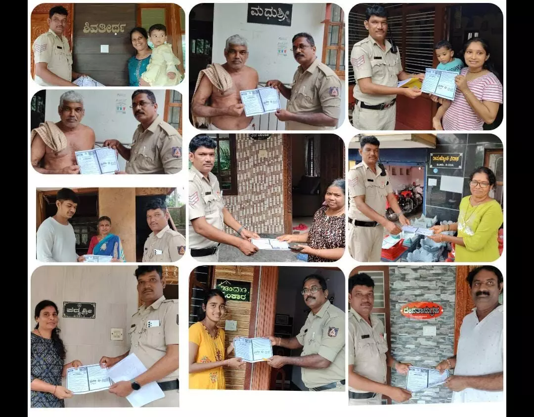 ಹಳೆಯಂಗಡಿ: ಸಾರ್ವಜನಿಕರ ದೂರು ಆಲಿಸಲು ‘ಮನೆ ಮನೆಗೆ ಭೇಟಿ’ ಕಾರ್ಯಕ್ರಮಕ್ಕೆ ಚಾಲನೆ ಹಳೆಯಂಗಡಿ: ಸಾರ್ವಜನಿಕರ ದೂರು ಆಲಿಸಲು ‘ಮನೆ ಮನೆಗೆ ಭೇಟಿ’ ಕಾರ್ಯಕ್ರಮಕ್ಕೆ ಚಾಲನೆ