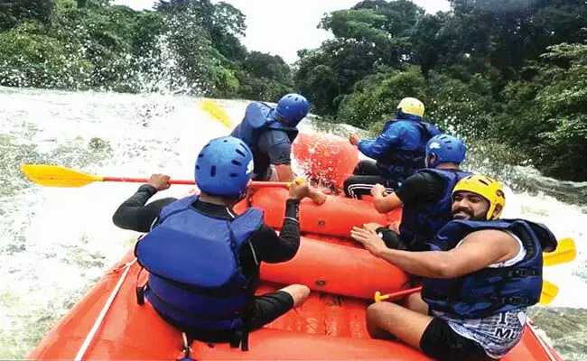 ದುಬಾರೆ, ಬರಪೊಳೆಯಲ್ಲಿ ರೋಚಕ ರಿವರ್ ರ‍್ಯಾಫ್ಟಿಂಗ್