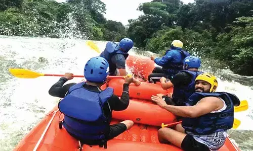 ದುಬಾರೆ, ಬರಪೊಳೆಯಲ್ಲಿ ರೋಚಕ ರಿವರ್ ರ‍್ಯಾಫ್ಟಿಂಗ್