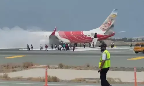 ಲ್ಯಾಂಡಿಂಗ್ ವೇಳೆ ಏರ್ ಇಂಡಿಯಾ ವಿಮಾನದಲ್ಲಿ ಬೆಂಕಿ