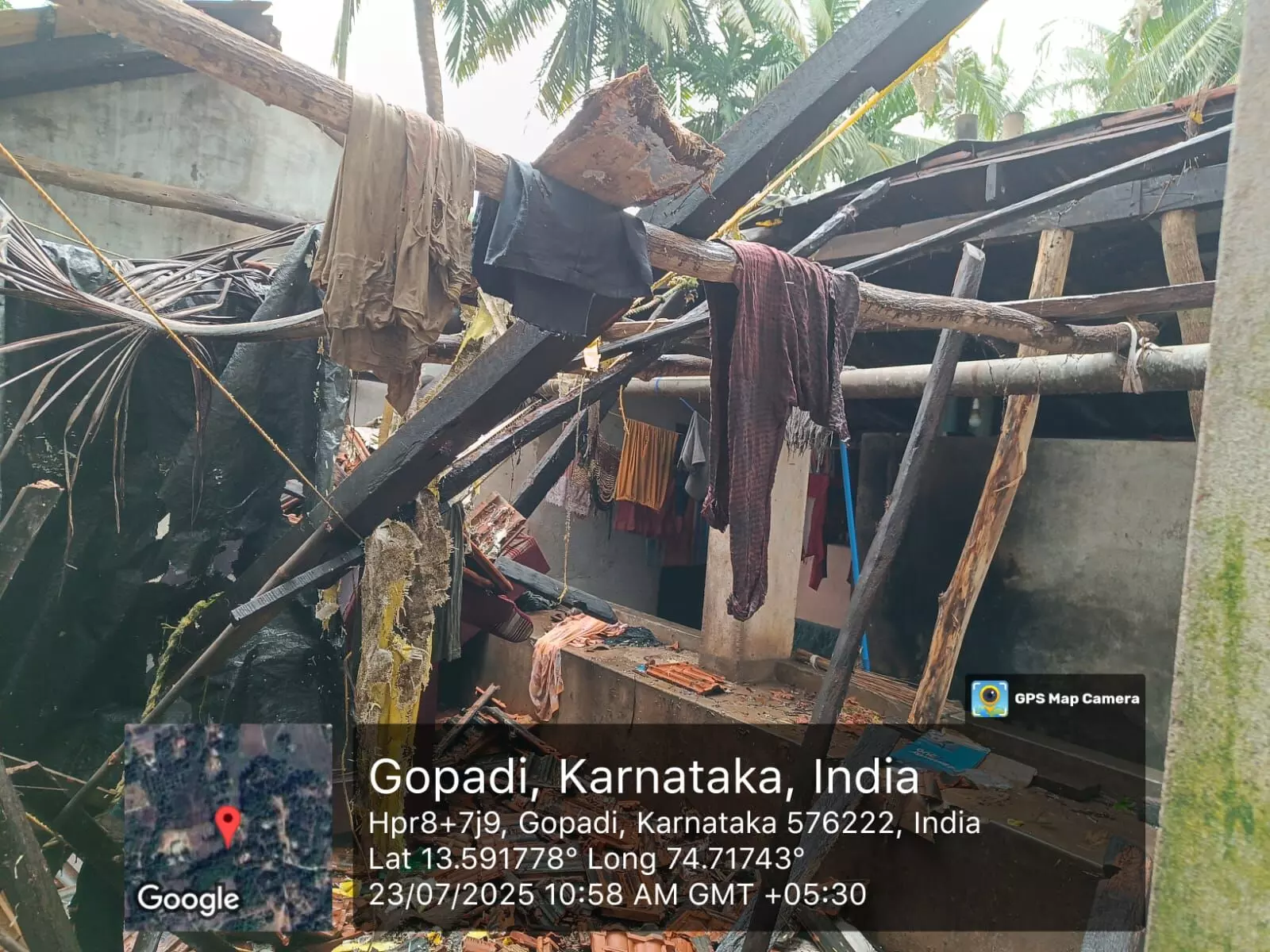 ಉಡುಪಿ ಜಿಲ್ಲೆಯಾದ್ಯಂತ ನಿರಂತರ ಮಳೆ; 7 ಮನೆಗಳಿಗೆ ಹಾನಿ