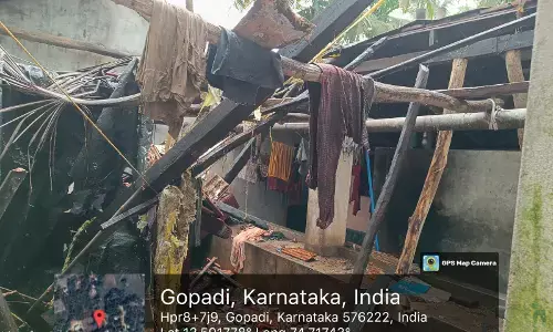 ಉಡುಪಿ ಜಿಲ್ಲೆಯಾದ್ಯಂತ ನಿರಂತರ ಮಳೆ; 7 ಮನೆಗಳಿಗೆ ಹಾನಿ