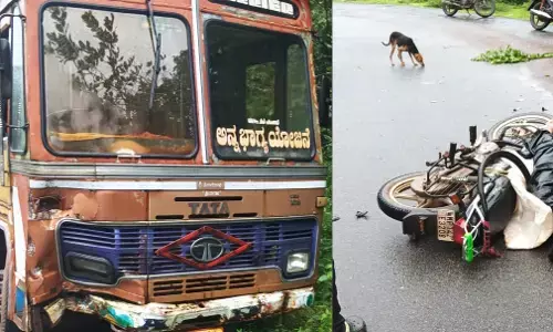 ಕೊಲ್ಲೂರು: ಲಾರಿ ಢಿಕ್ಕಿ; ಬೈಕ್‌ ಸವಾರ ಮೃತ್ಯು